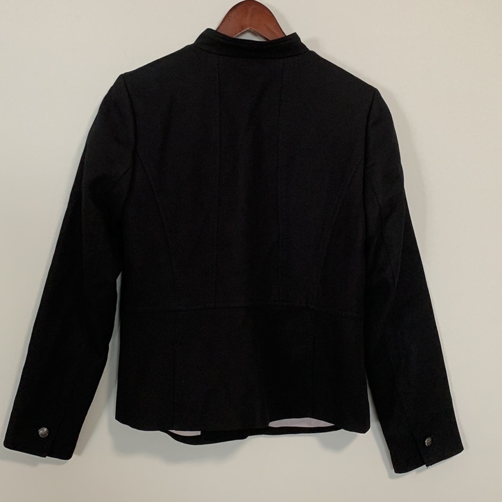 Talbots Black Button-Up Military Style Jacket - Picture 2 of 14